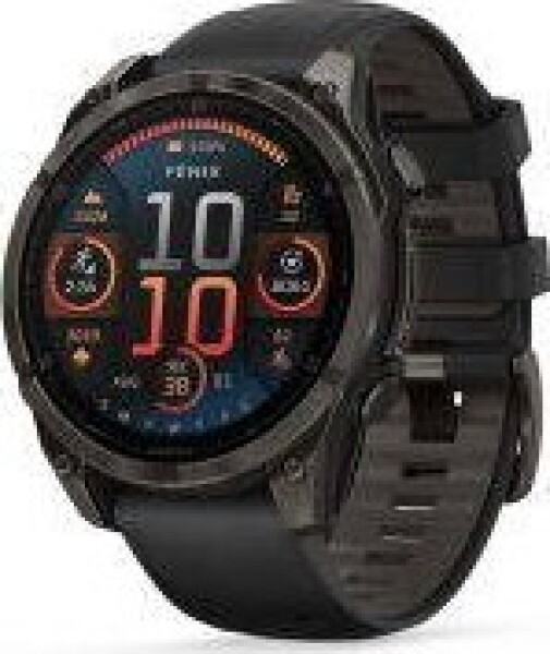 Fenix 8 AMOLED 47 mm Sapphire Carbon Gray DLC Titanium Black