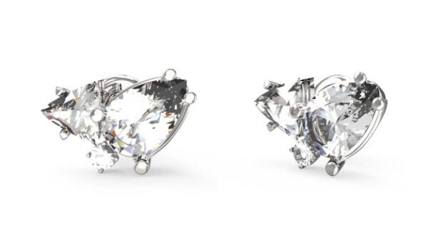 Guess Elegantné náušnice s kryštálmi Wonderlights JUBE04415JWRHT/U