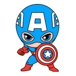 Veselá Stena Drevené vyfarbovacie postavičky Avengers a Groot