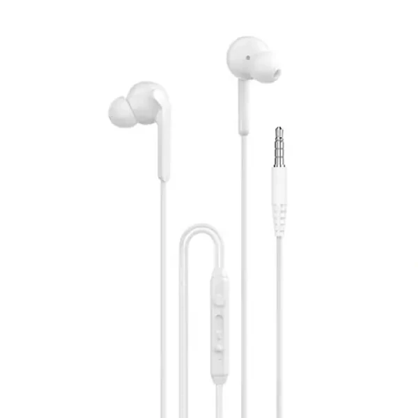 Dudao X3 drôtové slúchadlá do uší biela / s mikrofónom / 3.5 mm jack (204526)