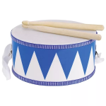 Goki Goki Bubienok modrý s drevenými paličkami, 20 cm