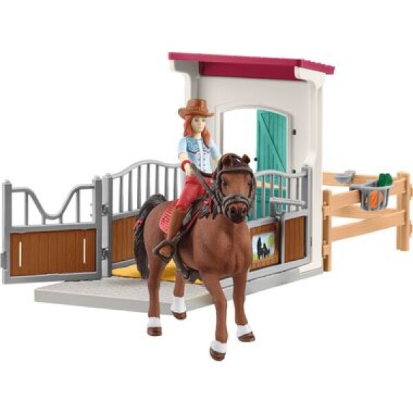 Schleich Horse Club 42710 Box pre kone Hannah a Cayenne