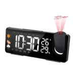 Solight CA05 čierna / Rádiobudík s meteostanicou / FM / projekčná (8592718036560)
