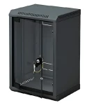 Triton 10" jednodielny 4U/260 mm čierny / Nástenný rozvádzač / celosklenené dvere / IP30 / 20 kg (RBA-04-AS3-BAX-C1)