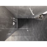 MEXEN/S - Lunar-B sprchovací kút dvere krídlové ľavá 80 x 80, transparent, biela 832-080-080-20-00-L