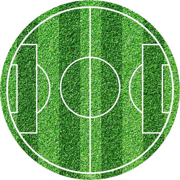 Fondánový jedlý papír na tortu futbalové ihrisko 20 cm - Dekora - Dekora