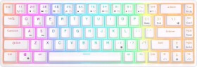Royal Kludge Royal Kludge RK G68 balta belaidė mechaninė klaviatūra | 65%, Hot-swap, RGB, Brown Switches, US