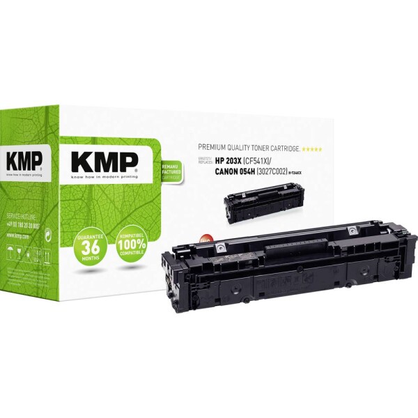 KMP H-T246CX toner náhradný HP HP 203X (CF541X) zelenomodrá 2500 Seiten kompatibilná náplň do tlačiarne; 2549,3003