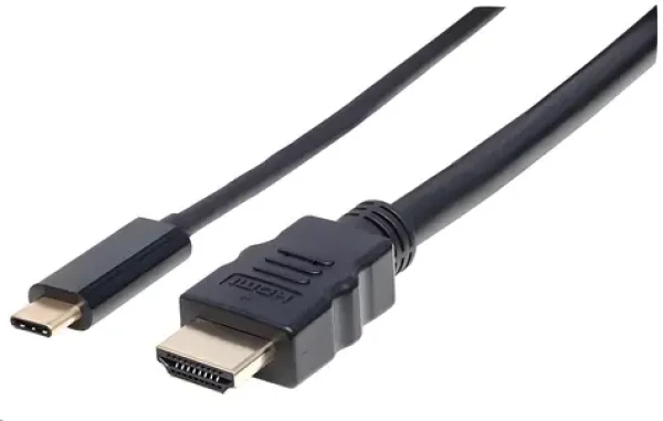 Manhattan kábel USB-C na HDMI čierna / Kábel / 4K 30Hz / 2 m (151764)