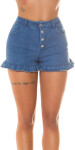 Sexy Demin Highwaist Shorts with Buttons lightblue