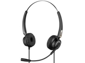 Sandberg USB Office Headset Pro Stereo / slúchadlá s mikrofónom / otočný mikrofón / ovládač hlasitosti / USB-A / čierna (126-13)