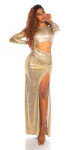 Sexy Koucla Red Carpet Dress with Sexy Cut-Out GOLD