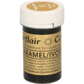 Gélová farba caramel ivory 25 g - Sugarflair - Sugarflair