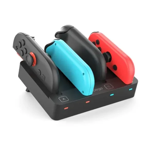 IPega SW2081 čierna / Nabíjacia stanica / JoyCon Nintendo Switch 1 a 2 / 8 slotov (6974363712426)