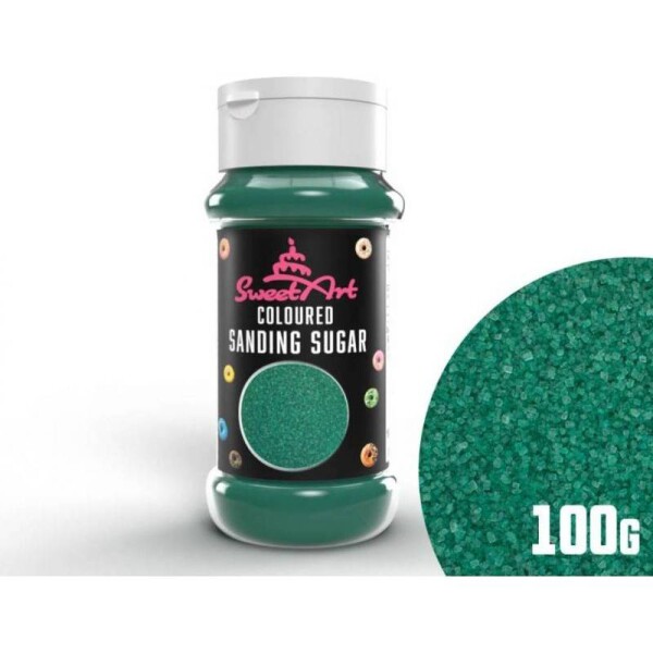 SweetArt dekoračný cukor smaragdovo zelený (100 g) - dortis - dortis