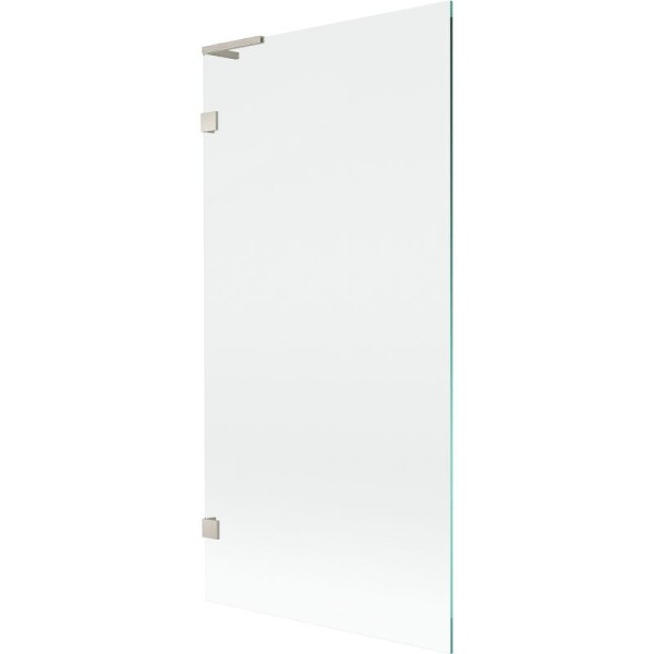 MEXEN/S - Lunar L vaňová zástena FIX 90 x 150, transparent, nikel kartáčovaný 897L-090-000-97-00