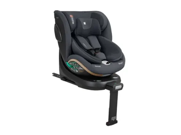 KIKKABOO Autosedačka i-Twist i-SIZE 40-150 cm šedá / Isofix / 360° otočenie / oporná noha / SPS bočná ochrana (31002100115KB)