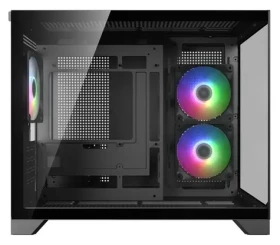 COUGAR FV150 ARGB čierna / PC skriňa / Mini Tower / micro-ATX / mini-ITX / tvrdené sklo / bez zdroja (CGR-2QA6B-RGB)