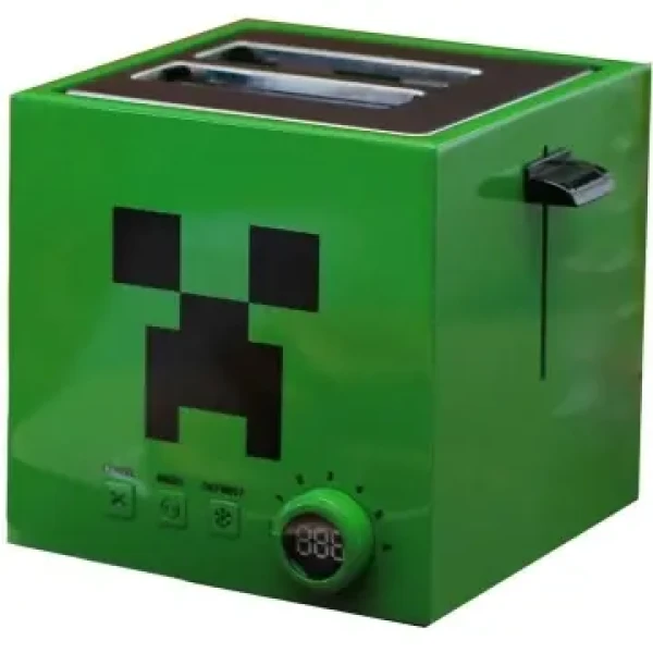 Ukonic Toaster Minecraft Creeper Square / hriankovač / 800 W / 6 stupňu opekania (17653)