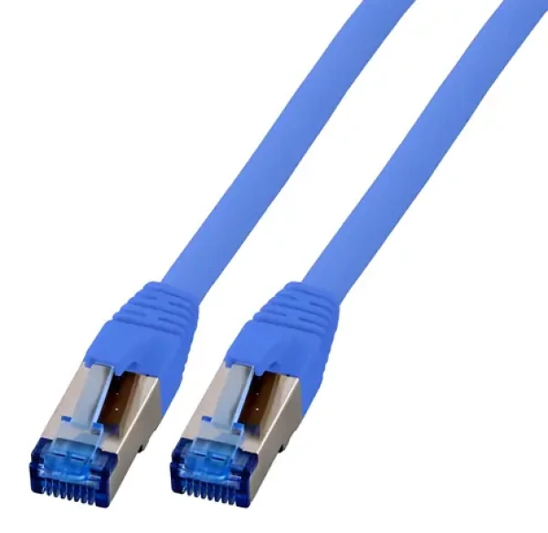 EFB Cat6a S/FTP superflex modrá / Patch kabel / 0,5 m / RJ-45 / 10 Gbit/s (K5525FBL.0,5)