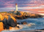 EUROGRAPHICS Puzzle Maják Peggy's Cove, Nové Škótsko