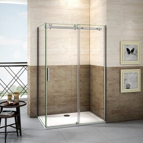 H K - Sprchovací kút DIAMOND 150x80 L/P variant vrátane sprchovej vaničky z liateho mramoru SE-DIAMOND15080/SE-THOR-15080