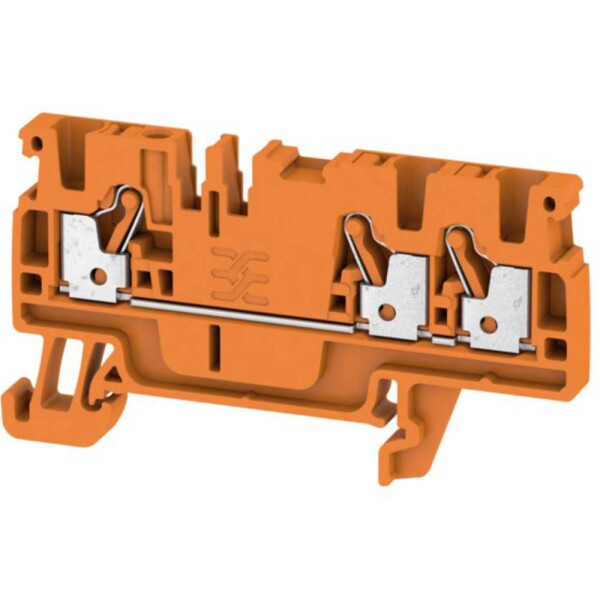 Weidmüller 1521830000 priechodná svorka 5.1 mm pružinová svorka oranžová 100 ks; 1521830000