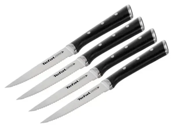 TEFAL K232S414 Ice Force / Sada steakových nožov / 4 ks / 11 cm / nerez (K232S414)
