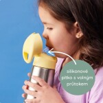 B.box Termoska na pitie so slamkou 350 ml béžová - Latte EUR