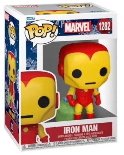 Funko POP MARVEL: Holiday - Iron Man w/Bag