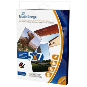 MediaRange 13x18 lesklý fotopapier 50 listov 220g / atrament (MRINK114)