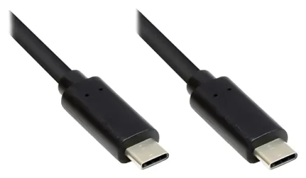 Good Connections USB-C - USB-C čierna / Kábel / USB 3.2 Gen 1 / 1 m / 5 Gbit/s (GC-M0113)