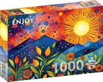 ENJOY Puzzle Dážď pri západe slnka