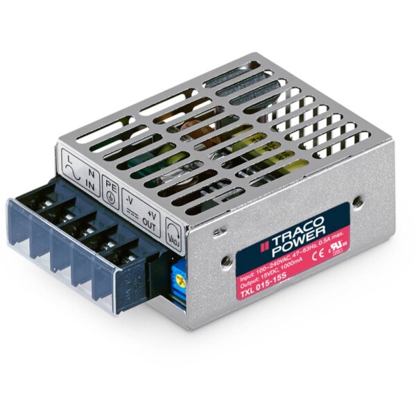 TracoPower TXL 035-1515D spínaný zdroj 15 V/DC 1.3 A 35 W; TXL 035-1515D