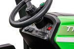 Mamido Detský elektrický traktor s prívesom BLT zelený