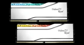 G.Skill Trident Z5 Royal RGB strieborná 32GB (2x16GB) 6000MHz / Operačná pamäť / DDR5 / CL28 / DIMM / XMP 3.0 / 1.4V (F5-6000J2836G16GX2-TR5S)
