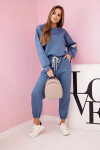 Súprava tepláky + nohavice z maslovej tkaniny denim UNI