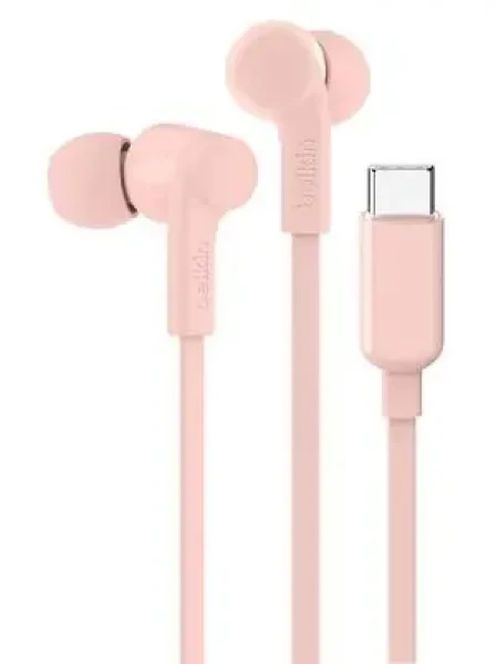 Belkin RockStar USB-C ružová / Kábel pre in-ear slúchadlá / USB-C (G3H0002HQPKV2)