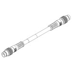 Molex upravený zástrčkový konektor pre senzory - aktory, 1203591004, piny: 4, 5.0 m, 1 ks; 1203591004
