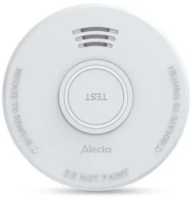 Nedis Alecto SD110 biela / Dymový alarm / EN 14604 / 1x 9V/6F22 / 85 dB / výdrž 10 rokov (SD110)