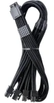CableMod PRO ModMesh C-Series čierna / PCIe kábel / 12V-2x6 (16-pin) na 4X 8-pin / Corsair Type 4 3 / 60 cm (CM-PCSR-16P4-N60KK-5PK-R-SS)