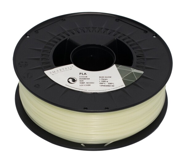 PLA filament GLOW svietiaci v tme modrá 1,75 mm Smartfil 1 kg