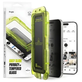 Ringke Easy Slide 2-pack čierna / Ochranné sklo / Privacy / Apple iPhone 17