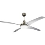 CasaFan Mirage stropný ventilátor, 53 W, (Ø x v) 142 cm x 395 mm, chróm (kartáčovaný), 9313210; 9313210