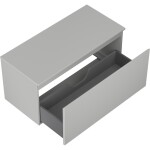 MEXEN/S - Orio kúpeľňová skrinka pod umývadlo 100 cm s doskou, 1 šuplík, sivá mat 91A10-10047-1-BFC62