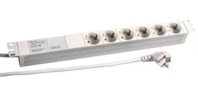 EFB 691689K / Prepäťová ochrana / 19" / 6 zásuviek / 2 m / IP20 (691689K)