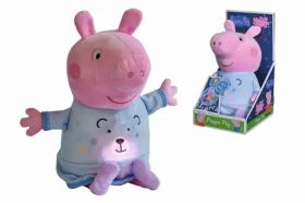 Simba Peppa Pig Plyšový zaspávač 2v1 modrá 25 cm