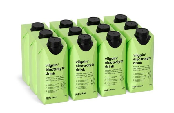 Vilgain Electrolyte Drink – 12× Salty Lime 500 ml