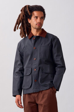 Service Works Waxed Barn Coat Black L