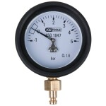 KS Tools 150.1847 Manometer 1,0 - 5,0 bar vrátane pripojovacej vsuvky a ochranného uzáveru; 150.1847